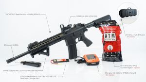 Starter Pack Cyma M4 Keymod AEG (CM515 / Noir)