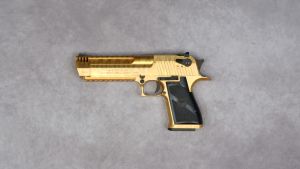 Occasion- Cybergun Desert Eagle L6 Tiger Stripes Gaz GBB Gold 