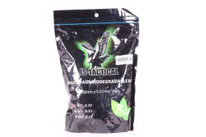 Billes blanches 0.20g biodégradable JS-Tactical en sachet de 1Kg